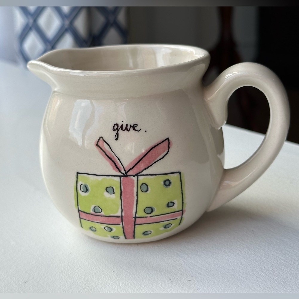 Rae Dunn “Give Joy to the World” Creamer